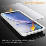 Mkeke Compatible with iPhone XR Screen Protector,Tempered Glass Film for Apple iPhone XR, 3-Pack Clear