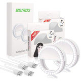 Selfie Ring Light, 2 Pack Rechargable 36 LED Natural Light Lighting Clip On Phone Tablet Laptop Photography Phone Camera Photos Video by BOIROS