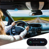 Salemar Handsfree Bluetooth Visor Speakerphone Car Kit Bluetooth Wireless Audio Music Receiver with USB Charging Ports (MP3 & Charger)