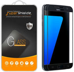 [2-Pack] Supershieldz for Samsung Galaxy S7 Tempered Glass Screen Protector, [Full Screen Coverage] Anti-Scratch, Bubble Free, Lifetime Replacement (Black)