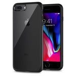 Spigen Ultra Hybrid [2nd Generation] Designed for Apple iPhone 8 Plus Case (2017) / Designed for iPhone 7 Plus Case (2016) - Black