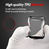 smiling Apple Watch 4 Case with Buit in TPU Screen Protector 44mm- All Around Protective Case High Definition Clear Ultra-Thin Cover Apple iwatch 44mm Series 4(Black, 44mm)