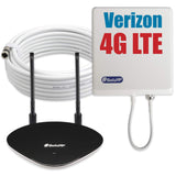 SolidRF 2nd Version Cell Phone Signal Booster Tri-Band Verizon 4G LTE Cellular Booster AT&T Verizon T-Mobile Sprint 2G/3G for Home Supports 5,000 Sq Ft All Carriers