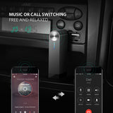 UGREEN Bluetooth Receiver Wireless Bluetooth 4.1 Car Aux Adapter Portable Mini Music Audio Adapter 3.5mm Stereo Hands-Free Car Kits for Home TV Car Stereo Sound System, Speaker, Headphone, Earbuds