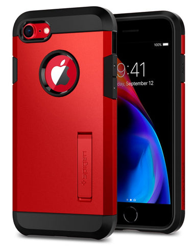 Spigen Tough Armor [2nd Generation] Designed for iPhone 8 Case/iPhone 7 Case (2018) - Red