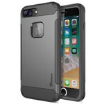 Trianium iPhone 8 Plus Case [Duranium Series] with Holster Case Heavy Duty Cover and Built-in Screen Protector for Apple iPhone8 Plus Phone (2017) Belt Clip Kickstand [Full Body Protection]- Gunmetal