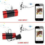Audio music receiver, Bluetooth Car Kit Mini USB Wireless Audio Adapter Bluetooth Music Receiver & Adapter 3.5mm Stereo Output for Headphones Portable Speakers and Car Stereo Systems (Bluetooth-XM2)