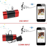 Audio music receiver, Bluetooth Car Kit Mini USB Wireless Audio Adapter Bluetooth Music Receiver & Adapter 3.5mm Stereo Output for Headphones Portable Speakers and Car Stereo Systems (Bluetooth-XM2)