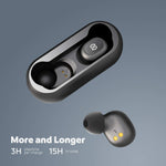SoundPEATS TrueFree True Wireless Earbuds Bluetooth 5.0 in-Ear Stereo Bluetooth Headphones with Microphone Wireless Earphones 15 Hours Playtime, Hands-Free Calls, One-Step Pairing
