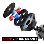 Magnetic Phone Holder Mount for Car - FITFORT Universal 360° Rotation Car Dashboard Stand with Super Strong Magnet Compatible Phone X XS XR MAX 8 Plus, S9 S8 Plus, GPS, Mini Tablet and More