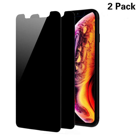[2 Packs] iPhone Xs Max Privacy Screen Protector, Wblili Anti Spy Anti-Glare Tempered Glass [Scratch Proof ] [Bubble Free] Film Compatible iPhone Xs Max 6.5 Inch (2018)