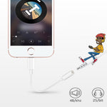 Lighting to 3.5mm Headphones/Earbuds Jack Adapter, [2 Pack] Cellphone Cable Earphones/Headsets Converter Support iOS 12/11-Upgraded Compatible with iPhone XS/XR/X/8/8 Plus/7/7 Plus/ipad/iPod