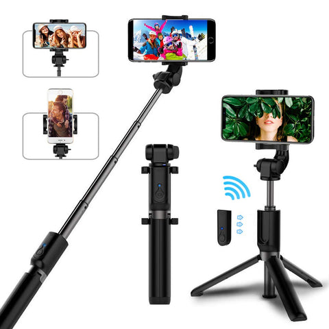 Selfie Stick Bluetooth, AYY Extendable Selfie Stick Tripod with Wireless Remote Selfie Stick for iPhone Xs/iPhone XR/iPhone Xs Max/iPhone X/iPhone 8/8 Plus/7/6, Galaxy S9/S9 Plus/S8/Note 8/Note 9