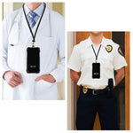 SHANSHUI Cell Phone Lanyard, Silicone Case Finger Ring Stand Stretchy Holder with Detachable Neck Strap Compatible with iPhone X XS SE 5s 5 6 7 8 Plus and Most Smart Phones (Black)