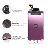 Screen Replacement for iPhone 6 Plus White, LCD Display & Touch Screen Digitizer Frame Cell Assembly Set with Free Repair Tools