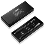 MEKO (2nd Generation) [2 in 1 Precision Series] Disc Stylus Pen for iPhone, iPad Pro/Mini/Air, Samsung Galaxy Note and All Touch Screen Devices Bundle with 6 Replacement Tips,Pack of 2(Black/Black)