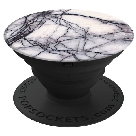 PopSockets: Collapsible Grip & Stand for Phones and Tablets - White Marble