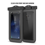 Trianium (2Pack) Universal Waterproof Case, Cellphone Dry Bag Pouch w/ IPX8 for iPhone X 8 7 6s 6 Plus, SE 5s 5c 5, Galaxy s9 s8 s7 s6 edge, Note 5 4,LG G6 G5,HTC 10,Nokia, Pixel up to 6.0” diagonal