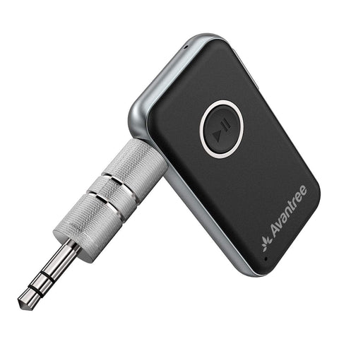 Avantree CK121 V4.1 Bluetooth Receiver for Car and Home Audio, Portable Wireless Audio Adapter 3.5mm Aux for Music Streaming Stereo System, Speaker, Headphones, Hands-Free Car Kit with Microphone