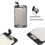 Screen Replacement Compatible iPhone 6 Black 4.7(inch) LCD Display Touch Digitizer Assembly Repair Kit & Home Button,Ear Speaker, Front Camera,Proximity Sensor ，Repair Tools