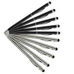 Stylus Pen,UROPHYLLA 10pcs Universal 2 in 1 Capacitive Stylus Ballpoint Pen for iPad,iPhone,Samsung,HTC,Kindle,Tablet,All Capacitive Touch Screen Device(5 Black,5 Sliver)