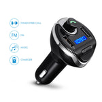 Criacr [Upgraded Version] Bluetooth FM Transmitter for Car, Wireless FM Radio Transmitter Adapter Car Kit, Dual USB Charging Ports, Hands Free Calling, U Disk, TF Card MP3 Music Player