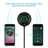 REIIE Bluetooth Car Kit, Bluetooth Car Audio Receiver Wireless Talking Hands-Free for Music Streaming, Multi-Point Access, Siri/Voice Activation, Noise Cancelling with Bulit-in Mic, 3.5mm AUX Input