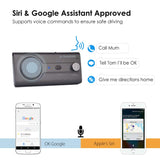 Avantree CK11 New Bluetooth Hands Free Car Kit, Connects with Siri & Google Assistant, Auto On Off, Wireless in Car Handsfree Speakerphone, 2W Powerful Speaker, Dual Link Connectivity & Visor Clip