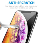 Marge Plus Compatible with iPhone Xs Max Screen Protector, （3 Packs +1 Clear Case） 0.25mm Tempered Glass Screen Protector Anti-Scratch Case Friendly 2.5 D Curved Edge 6.5 Inch with 99% Touch Accurate