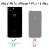 YOUMAKER Case for iPhone 8 Plus & iPhone 7 Plus, Full Body with Built-in Screen Protector Heavy Duty Protection Shockproof Slim Fit Cover for Apple iPhone 8 Plus (2017) 5.5 Inch - Black