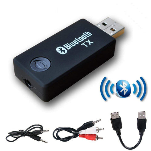 USB Bluetooth Transmitter,YETOR 3.5mm Portable Stereo Audio Wireless Bluetooth Transmitter for TV,Bluetooth for pc, MP3/MP4,2 Devices Pair Simultaneously (tx9-new)