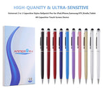 Stylus Pens anngrowy Stylus Pen for Touch Screens Capacitive Stylus Ballpoint Pen Stylus for ipad iphone 6/6s 6Plus 6s Plus 7/7s 8/8 Plus x Kindle Touch Samsung Galaxy S5 S6 S7 S8 Plus