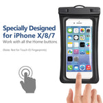 Waterproof Phone Pouch, Capshi Universal Waterproof Case, [Floating] Cellphone Dry Bag Compatible with iPhone Xs Max, X, Max, 8 Plus, 7 Plus, 6s Plus, Samsung Galaxy s7, s8, s9, Note 7 up to 7.0"