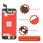 Screen Replacement for iPhone 6s Plus Black 3D Touch Screen LCD Digitizer Replacement Frame Display Assembly Set with Repair Tool Kits(6s Plus, Black)