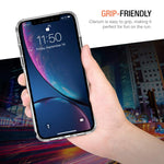 iPhone XR Case, Trianium Clarium Case Compatible Apple iPhone XR (2018)[6.1" ONLY] TPU Cushion Protection and Hybrid Rigid Clear Back Cover [ Work w/Most Screen Protector] - Clear