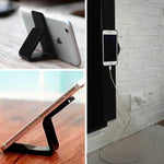 Fixate Sticky Phone Holder Gel Pad Sticker Anywhere Sticky (Black,4pcs)