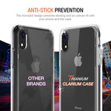 iPhone XR Case, Trianium Clarium Case Compatible Apple iPhone XR (2018)[6.1" ONLY] TPU Cushion Protection and Hybrid Rigid Clear Back Cover [ Work w/Most Screen Protector] - Clear