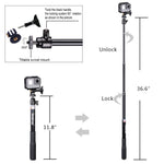 Smatree Telescoping Selfie Stick with Tripod Stand for GoPro Hero Fusion 7/6/5/4/3+/3/2/1/Session/GOPRO HERO (2018)/Cameras, Ricoh Theta S/V, M15 Cameras, Compact Cameras and Cell Phones
