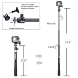 Smatree Telescoping Selfie Stick with Tripod Stand for GoPro Hero Fusion 7/6/5/4/3+/3/2/1/Session/GOPRO HERO (2018)/Cameras, Ricoh Theta S/V, M15 Cameras, Compact Cameras and Cell Phones