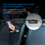 Besign BK02 Bluetooth 5.0 in-car Speakerphone, Wireless Car Kit for Hands-Free Talking & Music Streaming, Connect Two Phones, Auto On Off