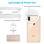 Selfie Ring Light, 2 Pack Rechargable 36 LED Natural Light Lighting Clip On Phone Tablet Laptop Photography Phone Camera Photos Video by BOIROS