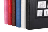 Artmag Photo Picutre Album 4x6 600 Photos, Extra Large Capacity Leather Cover Wedding Family Photo Albums Holds 600 Horizontal and Vertical 4x6 Photos with Black Pages (Blue)