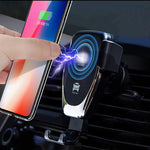 Wireless Car Charger Mount, 10W Fast Qi Car Charger Holder for iPhone X 8 Samsung Galaxy S9 S8 S7 LG Premium Charge Stand Cars Kit with QC3.0 Quick Gravity Dock and Cell Phone Air Vent Set - Upgraded