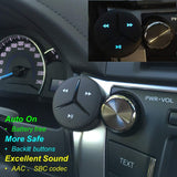 Aston SoundTek A1+,Excellent Sound,Support AAC Codec,Multi-Point, Auto On,Aux Bluetooth Car Kits,Bluetooth Receiver,Voice Assistant, Crystal Car Handsfree,Backlight Buttons,Music Stream for Car Audio