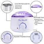 Wax Warmer, Portable Electric Hair Removal Kit for Facial &Bikini Area& Armpit-- Melting Pot Hot Wax Heater accessories Total Body Waxing Spa or Self-waxing Spa in Home For Girls & Women & Men