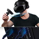 Samsung Electronics HMD Odyssey+ Windows Mixed Reality Headset with 2 Wireless Controllers 3.5in Black (XE800ZBA-HC1US) (Renewed)