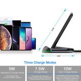Yootech Wireless Charger,[2 Pack] 10W Qi-Certified Wireless Charging Stand, 7.5W Compatible with iPhone Xs MAX/XR/XS/X/8/8 Plus,10W Fast Charging Galaxy S10/S10 Plus/S10E/S9(No AC Adapter)