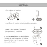 FM Transmitter, Doosl Universal Wireless in-Car Radio Adapter FM Modulator Music Player & Hands-Free Calls for iPhone, Android