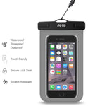 JOTO Universal Waterproof Pouch Cellphone Dry Bag Case for iPhone Xs Max XR XS X 8 7 6S Plus, Samsung Galaxy S9/S9 +/S8/S8 +/Note 8 6 5 4, Pixel 3 XL Pixel 3 2 HTC LG Sony Moto up to 6.0" –Grey