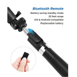 3 in 1 Selfie Stick, BESTTRENDY Bluetooth Extendable Selfie Stick Tripod with Wireless Remote Compatible with Phone X/Phone 8/8 Plus/Sumsung S9 iOS and Android Cellphone(A004)
